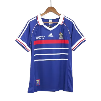 France Home Retro Soccer Jersey 1998 - acejersey