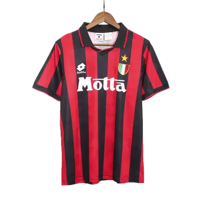 AC Milan Home Retro Soccer Jersey 1992/94 - acejersey