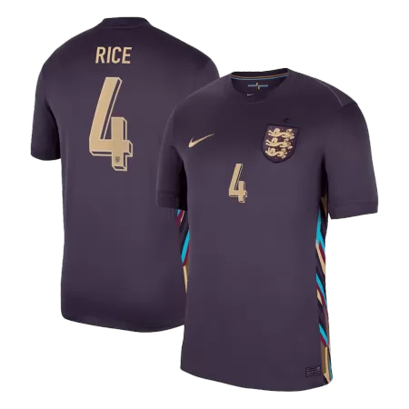 Men's England RICE #4 Away Soccer Jersey Euro 2024 - acejersey