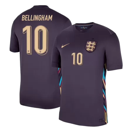 Men's England BELLINGHAM #10 Away Soccer Jersey Euro 2024 - acejersey