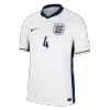 Men's England RICE #4 Home Soccer Jersey Euro 2024 - acejersey