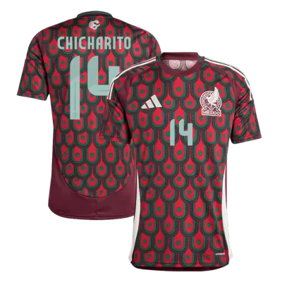 Men's Mexico CHICHARITO #14 Home Soccer Jersey Copa América 2024 - acejersey