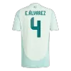 Men's Mexico E.ÁLVAREZ #4 Away Soccer Jersey Copa América 2024 - acejersey