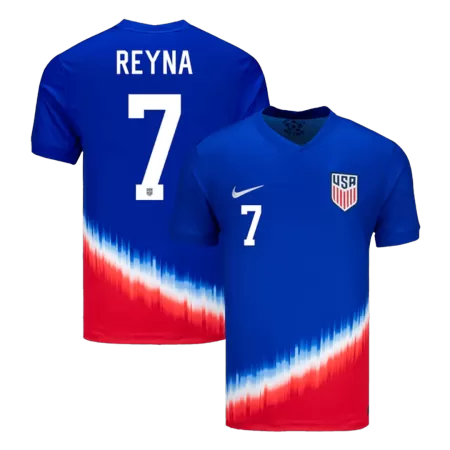 Men's USA REYNA #7 Away Soccer Jersey Copa América 2024 - acejersey