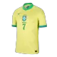 Men's Brazil VINI JR. #7 Home Soccer Jersey Copa América 2024 - acejersey