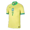 Men's Brazil VINI JR. #7 Home Soccer Jersey Copa América 2024 - acejersey