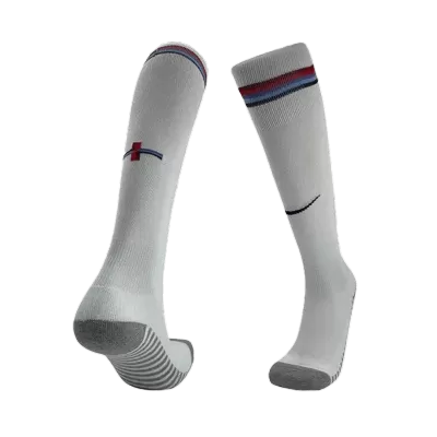 Kid's England Home Soccer Socks Euro 2024 - acejersey