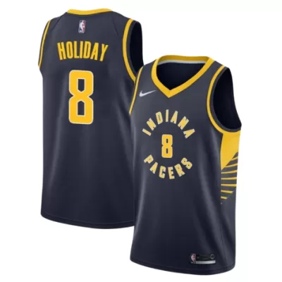 Men's Indiana Pacers Justin Holiday #8 Navy Swingman Jersey - Icon Edition - acejersey