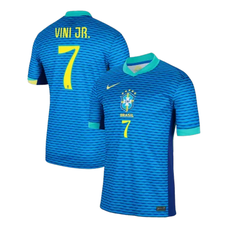 Men's Brazil VINI JR. #7 Away Soccer Jersey Copa América 2024 - acejersey