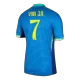 Men's Brazil VINI JR. #7 Away Soccer Jersey Copa América 2024 - acejersey