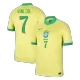 Men's Brazil VINI JR. #7 Home Soccer Jersey Copa América 2024 - acejersey