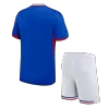 Kid's France Home Jerseys Kit(Jersey+Shorts) 2024 - acejersey