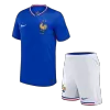 Kid's France Home Jerseys Kit(Jersey+Shorts) 2024 - acejersey