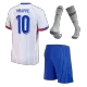 Kid's France MBAPPE #10 Away Jersey Full Kit Euro 2024 - acejersey
