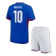 Kid's France MBAPPE #10 Home Jerseys Kit(Jersey+Shorts) Euro 2024 - acejersey