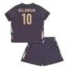 Kid's England BELLINGHAM #10 Away Jerseys Kit(Jersey+Shorts) Euro 2024 - acejersey