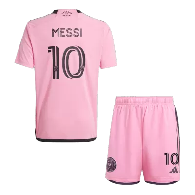 Kid's Inter Miami CF MESSI #10 Home Jerseys Kit(Jersey+Shorts) 2024 - acejersey