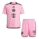 Kid's Inter Miami CF MESSI #10 Home Jerseys Kit(Jersey+Shorts) 2024 - acejersey