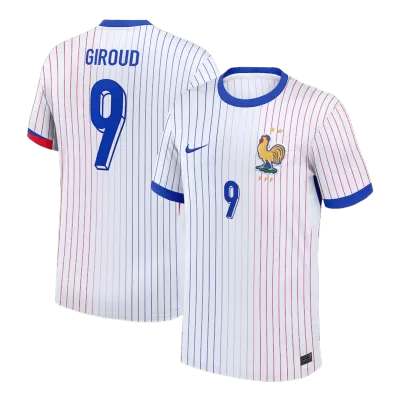 Men's France GIROUD #9 Away Soccer Jersey Euro 2024 - acejersey