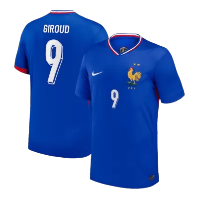 Men's France GIROUD #9 Home Soccer Jersey Euro 2024 - acejersey