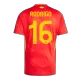 Men's Spain RODRIGO #16 Home Soccer Jersey Euro 2024 - acejersey