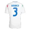 Men's Italy DIMARCO #3 Away Soccer Jersey Euro 2024 - acejersey