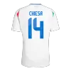 Men's Italy CHIESA #14 Away Soccer Jersey Euro 2024 - acejersey