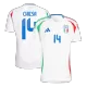 Men's Italy CHIESA #14 Away Soccer Jersey Euro 2024 - acejersey