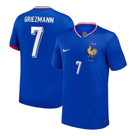 Men's France GRIEZMANN #7 Home Soccer Jersey Euro 2024 - acejersey