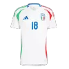 Men's Italy BARELLA #18 Away Soccer Jersey Euro 2024 - acejersey