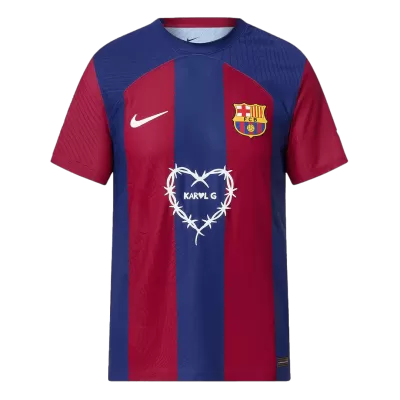 Barcelona X Karol G Soccer Jersey 2023/24 - Player Version - acejersey