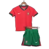 Kid's Portugal Home Jerseys Kit(Jersey+Shorts) 2024 - acejersey