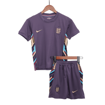 Kid's England Away Jerseys Kit(Jersey+Shorts) 2024 - acejersey