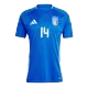 Men's Italy CHIESA #14 Home Soccer Jersey Euro 2024 - acejersey