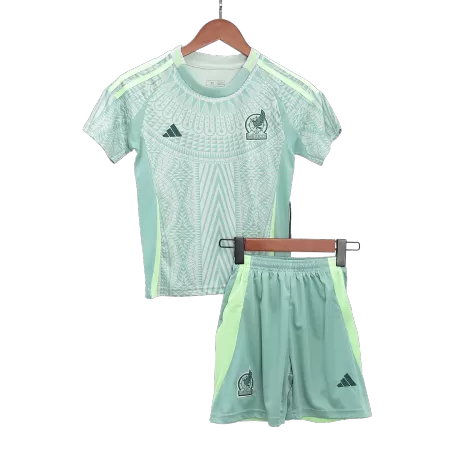 Kid's Mexico Away Jerseys Kit(Jersey+Shorts) 2024 - acejersey