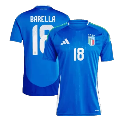 Men's Italy BARELLA #18 Home Soccer Jersey Euro 2024 - acejersey