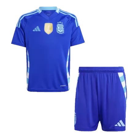 Kid's Argentina Away Jerseys Kit(Jersey+Shorts) 2024 - acejersey