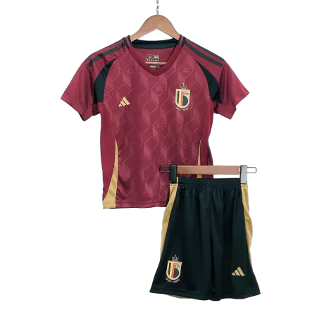 Kid's Belgium Home Jerseys Kit(Jersey+Shorts) Euro 2024 - acejersey