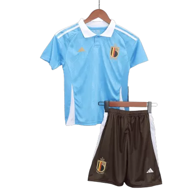 Kid's Belgium Away Jerseys Kit(Jersey+Shorts) Euro 2024 - acejersey