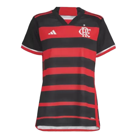 Women's CR Flamengo Home Soccer Jersey 2024/25 - acejersey