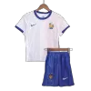 Kid's France Away Jerseys Kit(Jersey+Shorts) 2024 - acejersey