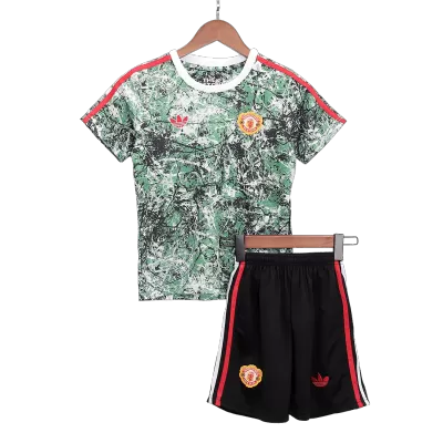 Kid's Manchester United x Stone Roses Jerseys Kit(Jersey+Shorts) 2023/24 - acejersey