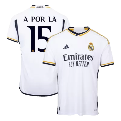 Real Madrid A POR LA #15 Home Soccer Jersey 2023/24 - Player Version - acejersey