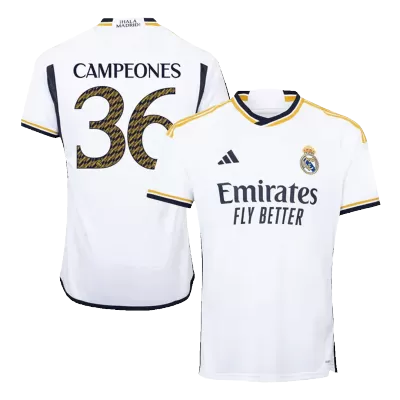 CAMPEONES #36 Real Madrid Home Soccer Jersey 2023/24 - acejersey