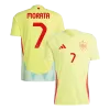 Men's Spain MORATA #7 Away Soccer Jersey Euro 2024 - acejersey