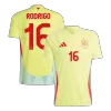 Men's Spain RODRIGO #16 Away Soccer Jersey Euro 2024 - acejersey