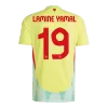 Men's Spain LAMINE YAMAL #19 Away Soccer Jersey Euro 2024 - acejersey