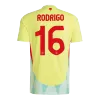 Men's Spain RODRIGO #16 Away Soccer Jersey Euro 2024 - acejersey