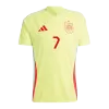 Men's Spain MORATA #7 Away Soccer Jersey Euro 2024 - acejersey