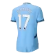Manchester City DE BRUYNE #17 Home Soccer Jersey 2024/25 - Player Version - acejersey